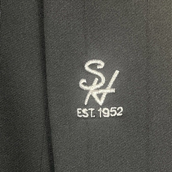 FootJoy Mens XL Long Sleeve Sweatshirt Black Mock Neck 1/4 Zip - Picture 3 of 12